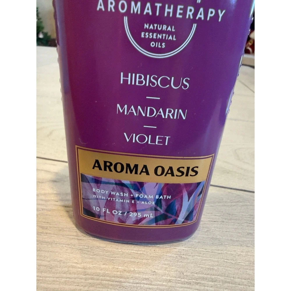 Bath Body Works‎ Aromatherapy  Hibiscus Mandarin Violet Body Wash Foam Bath 10oz